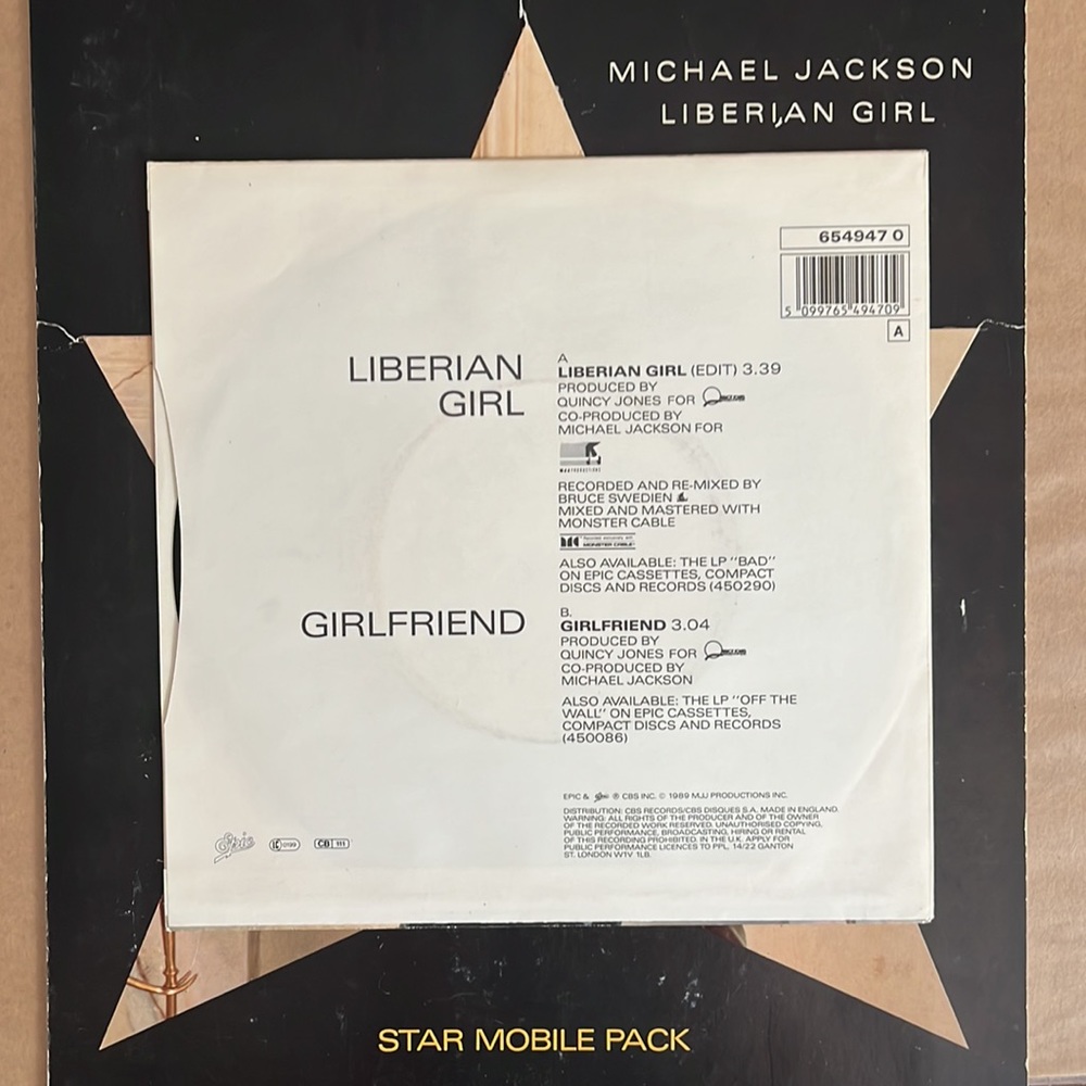 Michael Jackson Liberian Girl Star Mobile Pack Rare Collector item! - Picture 6 of 8